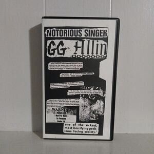 GG Allin Prelude To Destruction VHS Rare Punk Rock Video Compilation